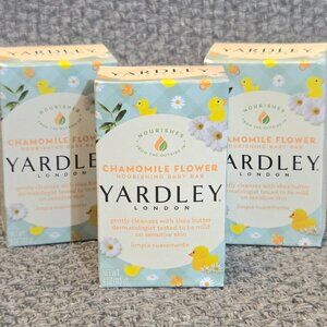 Yardley London Soap Bath Bar Chamomile Flower 4 Oz (Pack Of 3)